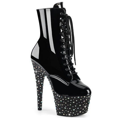 【PLEASER】STARDANCE-1020 プラットフォームシューズ Blk Pat/Blk-Slv Multi RS【取寄】