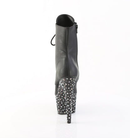 【PLEASER】STARDANCE-1020 シューズ Blk Faux Leather/Blk-Slv Multi RS【取寄】