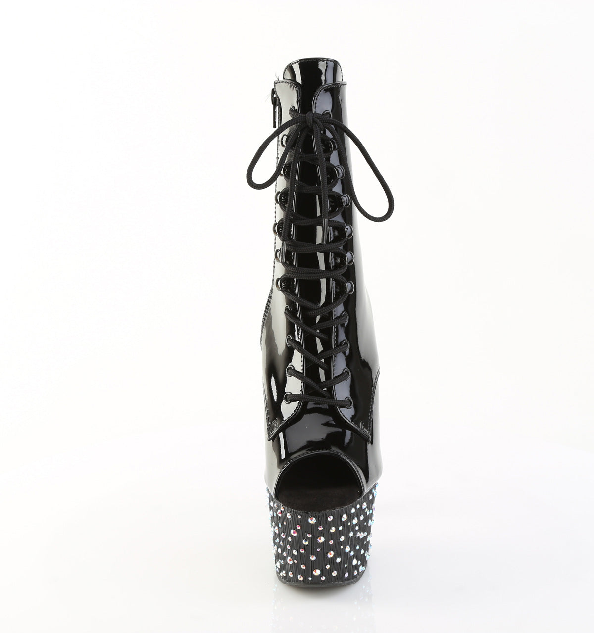 【PLEASER】STARDANCE-1021 シューズ Blk Pat/Blk-Slv Multi RS【取寄】