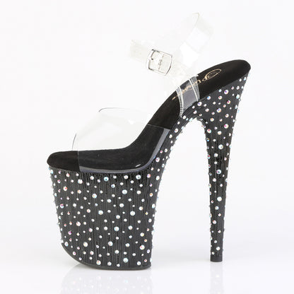 【PLEASER】STARDANCE-808 プラットフォームシューズ Clr/Blk-Slv Multi RS【取寄】