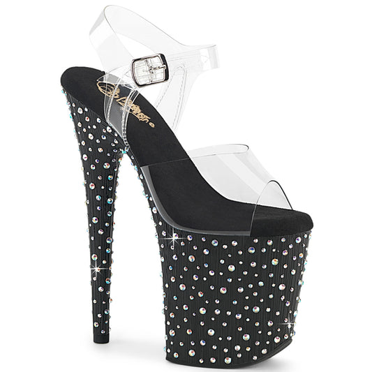 【PLEASER】STARDANCE-808 シューズ Clr/Blk-Slv Multi RS【取寄】
