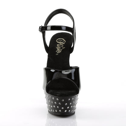【PLEASER】STARDUST-609 シューズ Blk Pat/Blk【取寄】