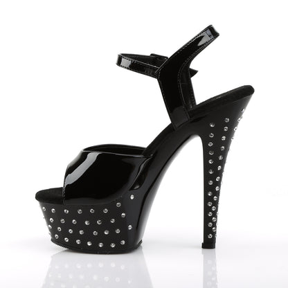 【PLEASER】STARDUST-609 シューズ Blk Pat/Blk【取寄】