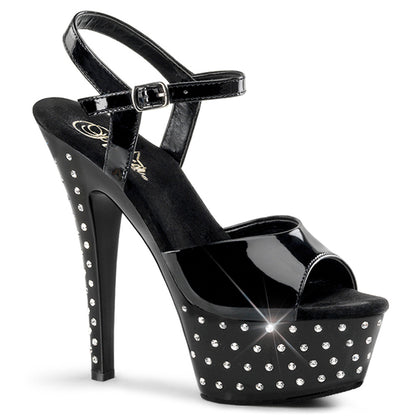 【PLEASER】STARDUST-609 シューズ Blk Pat/Blk【取寄】