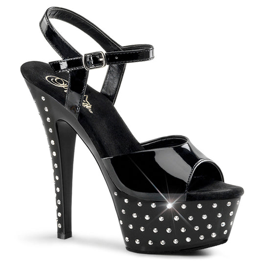 【PLEASER】STARDUST-609 シューズ Blk Pat/Blk【取寄】