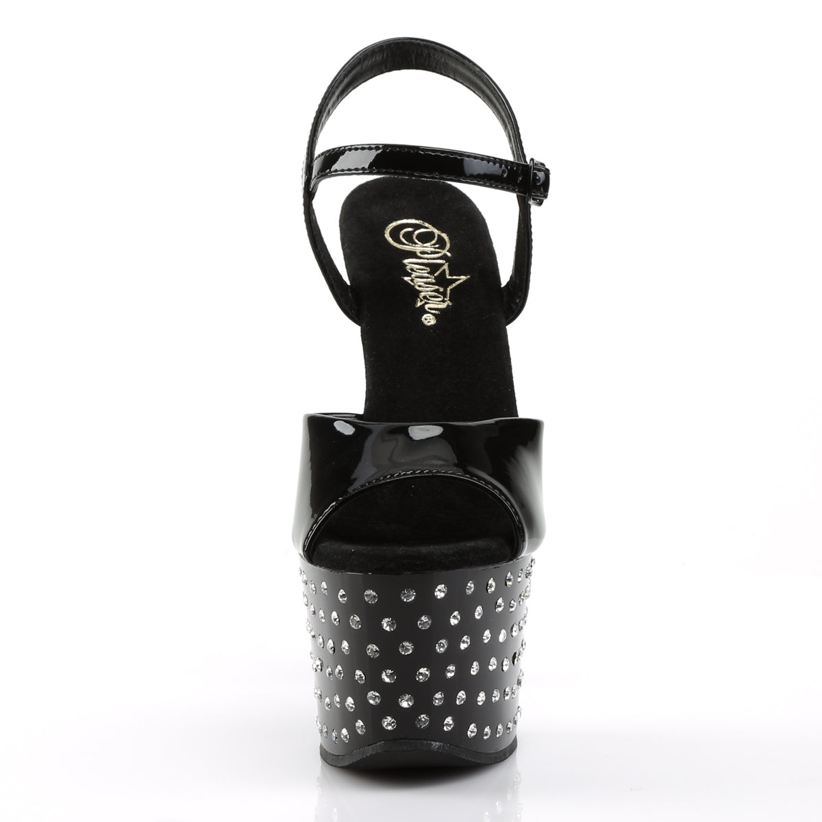 【PLEASER】STARDUST-709 シューズ Blk Pat/Blk【取寄】