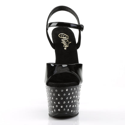 【PLEASER】STARDUST-709 シューズ Blk Pat/Blk【取寄】