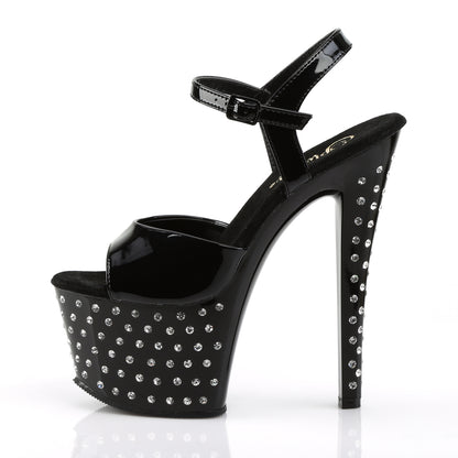 【PLEASER】STARDUST-709 シューズ Blk Pat/Blk【取寄】