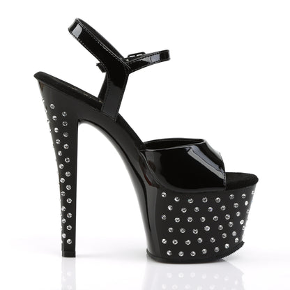 【PLEASER】STARDUST-709 シューズ Blk Pat/Blk【取寄】