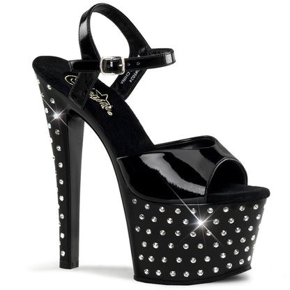 【PLEASER】STARDUST-709 シューズ Blk Pat/Blk【取寄】
