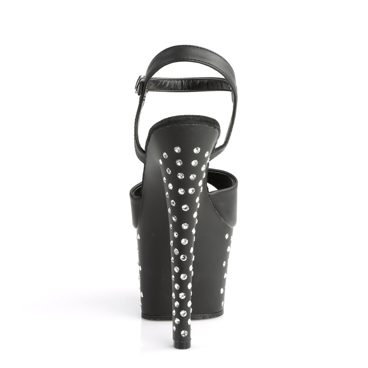 【PLEASER】STARDUST-709 シューズ Blk Faux Leather/Blk Matte【取寄】