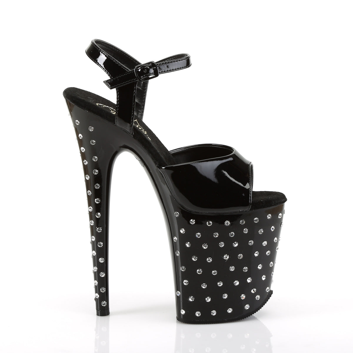 【PLEASER】STARDUST-809 シューズ Blk Pat/Blk【取寄】