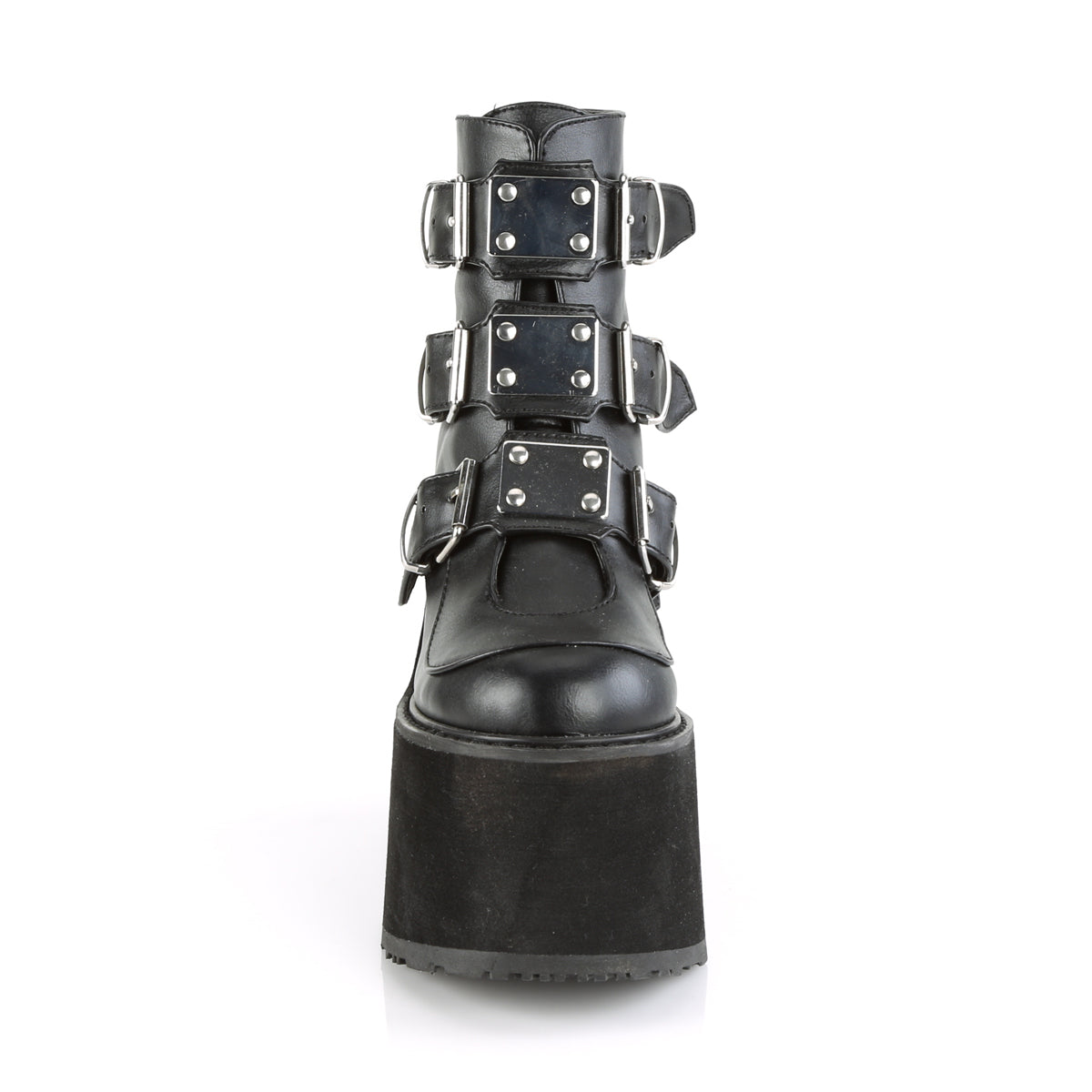 【DEMONIA】SWING-105 アンクルブーツ Blk Vegan Leather【取寄】