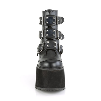 【DEMONIA】SWING-105 アンクルブーツ Blk Vegan Leather【取寄】