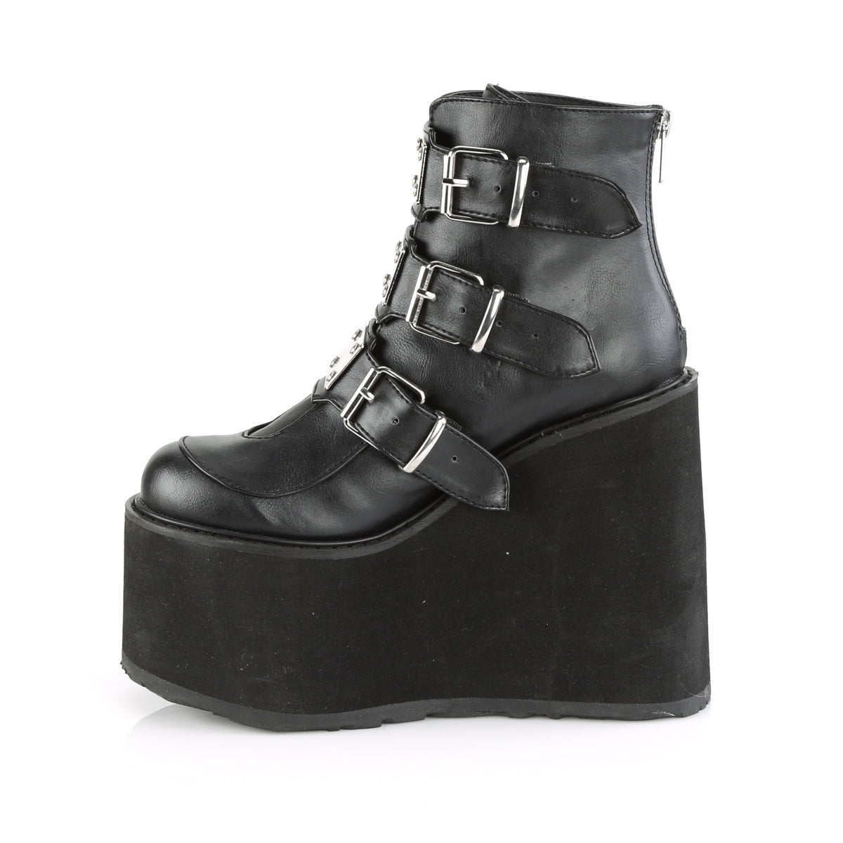 【DEMONIA】SWING-105 アンクルブーツ Blk Vegan Leather【取寄】