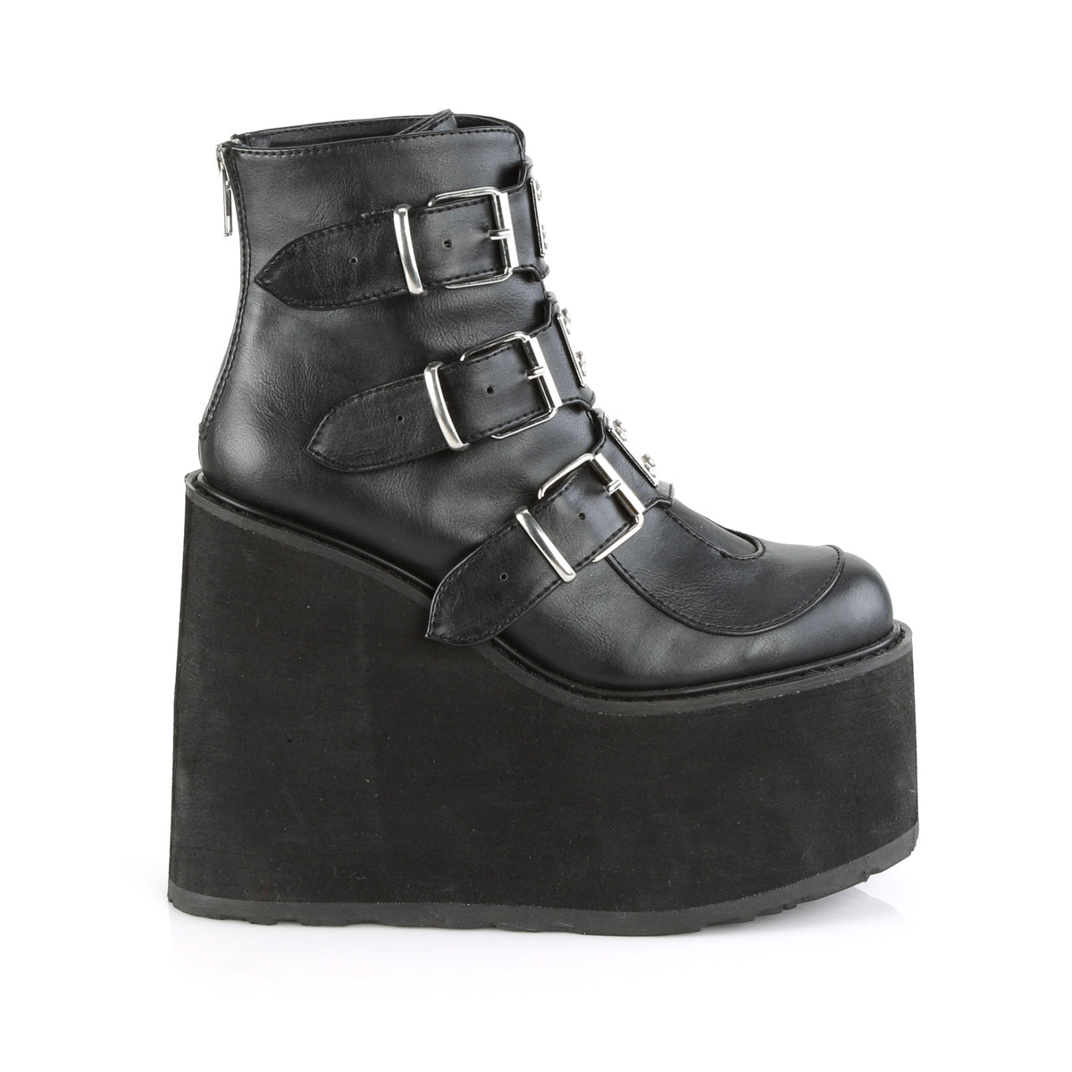 【DEMONIA】SWING-105 アンクルブーツ Blk Vegan Leather【取寄】