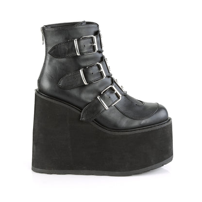【DEMONIA】SWING-105 アンクルブーツ Blk Vegan Leather【取寄】
