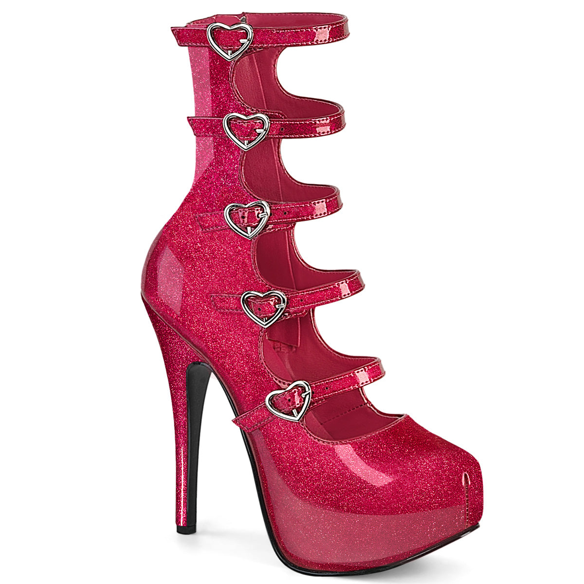 【BORDELLO】TEEZE-23 厚底ブーツ Fuchsia Glitter Pat【取寄】
