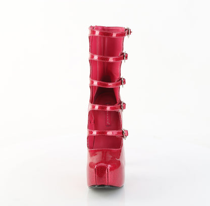 【BORDELLO】TEEZE-23 厚底ブーツ Fuchsia Glitter Pat【取寄】