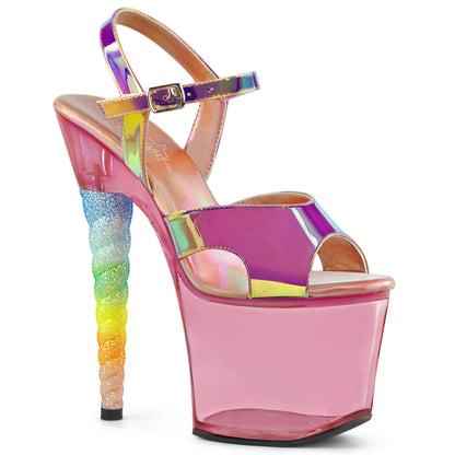 【PLEASER】UNICORN-711T シューズ Pink Shifting TPU/Bubble Gum Pink Tinted【取寄】