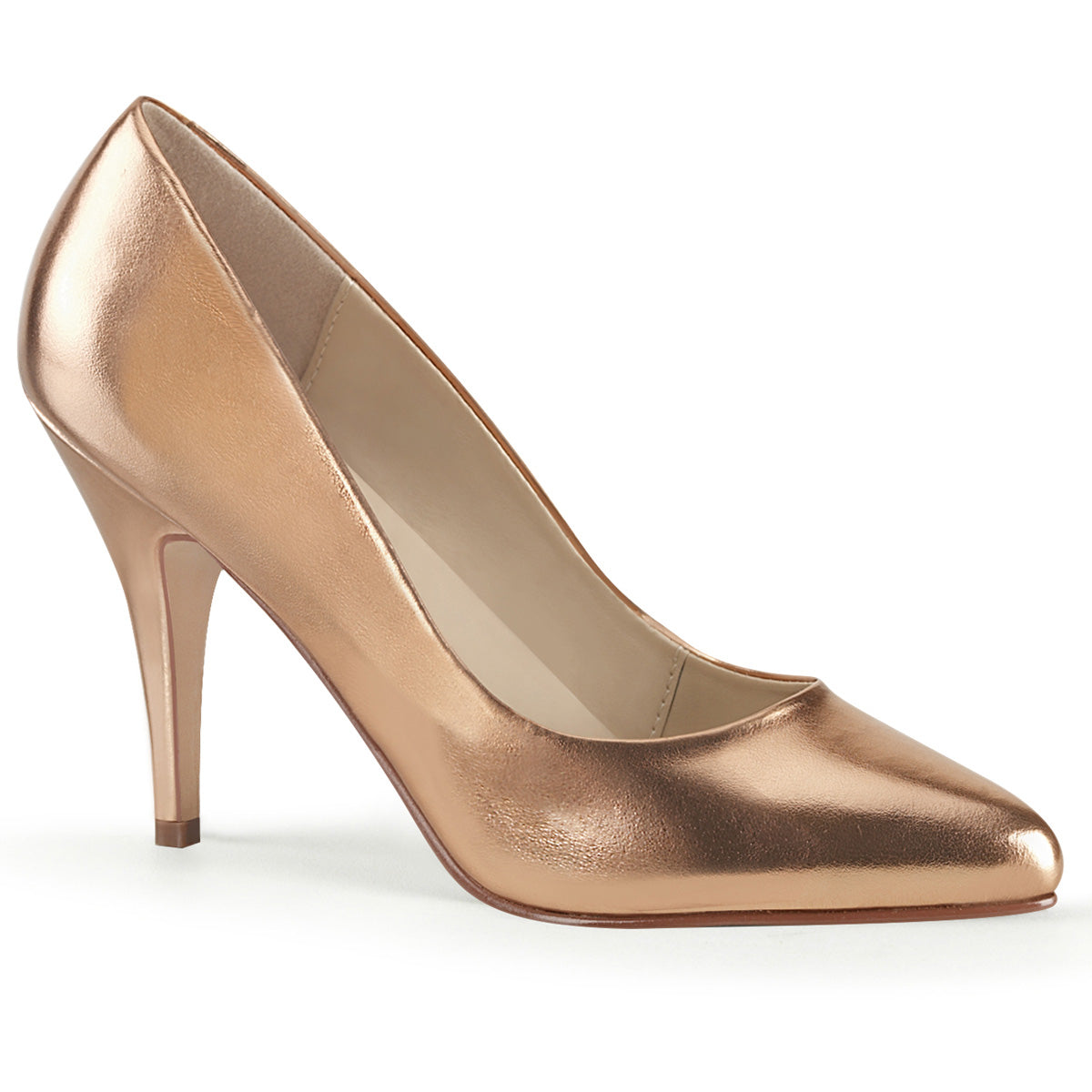 【PLEASER】VANITY-420 シングルソールシューズ Rose Gold Metallic Pu【取寄】