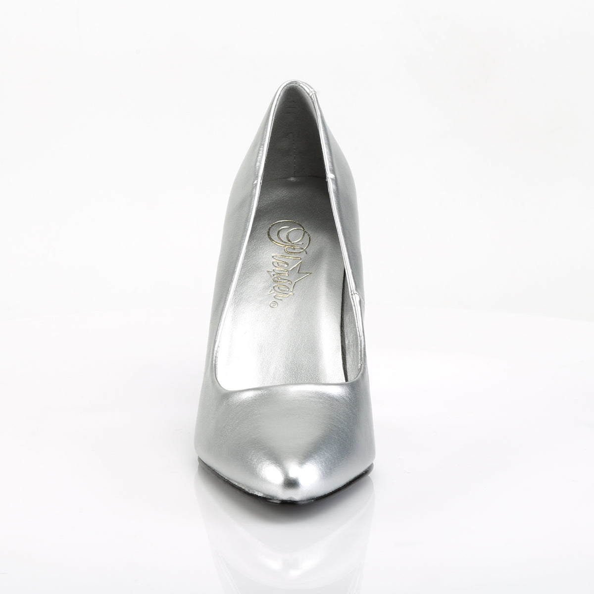 【PLEASER】VANITY-420 シングルソールシューズ Slv Faux Leather【取寄】