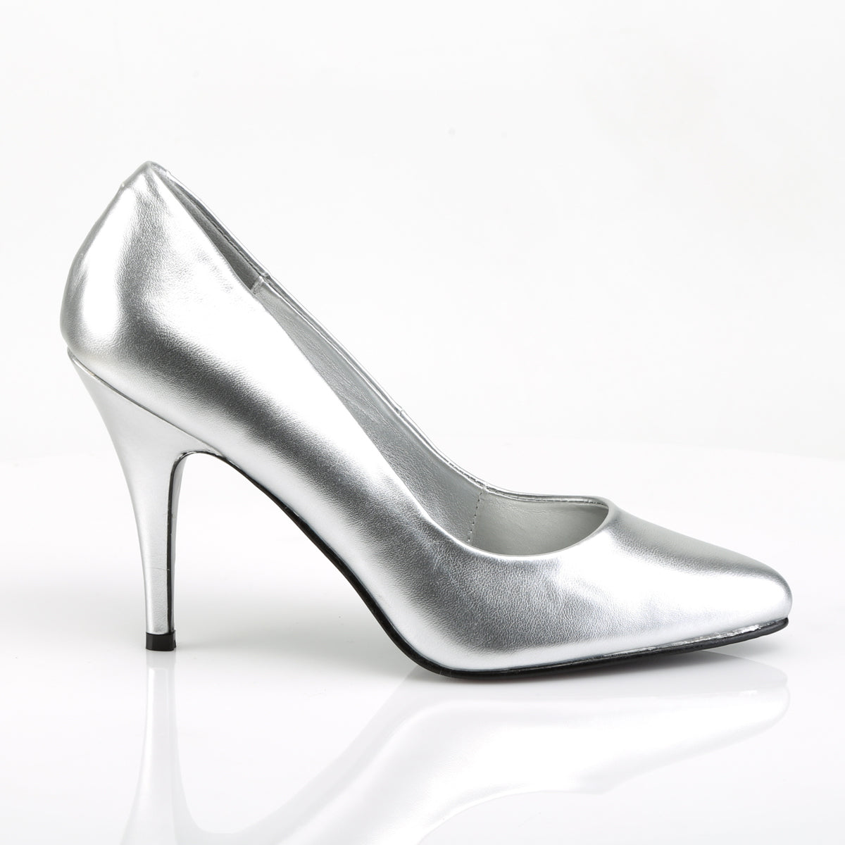 【PLEASER】VANITY-420 シングルソールシューズ Slv Faux Leather【取寄】