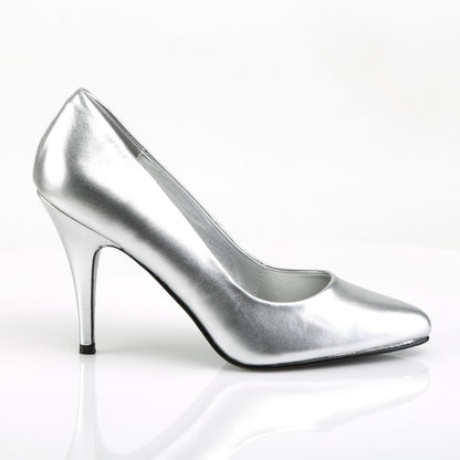 【PLEASER】VANITY-420 シングルソールシューズ Slv Faux Leather【取寄】
