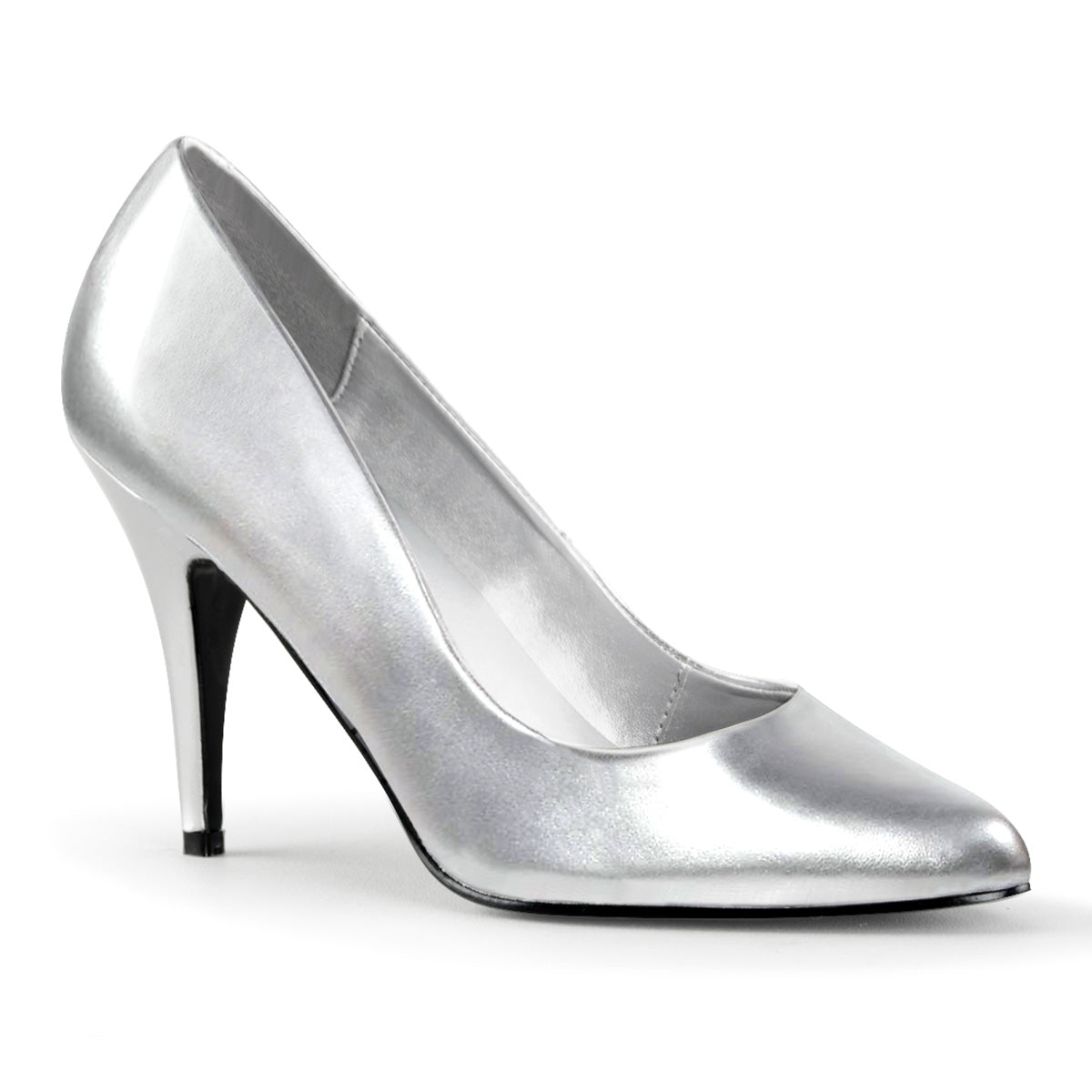 【PLEASER】VANITY-420 シングルソールシューズ Slv Faux Leather【取寄】