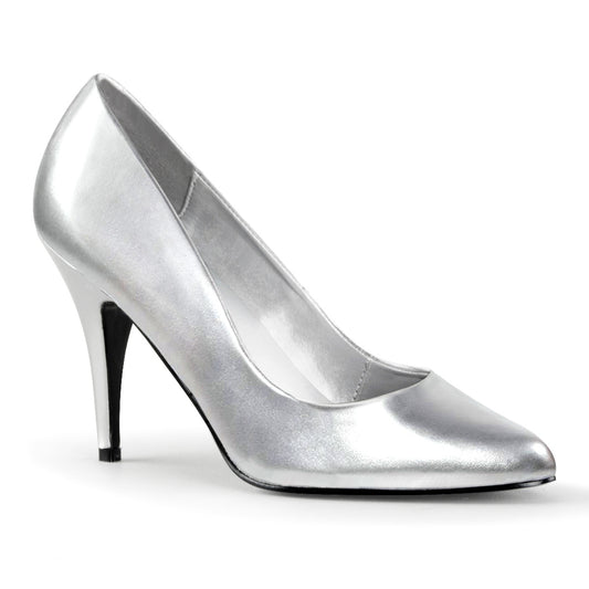【PLEASER】VANITY-420 シングルソールシューズ Slv Faux Leather【取寄】