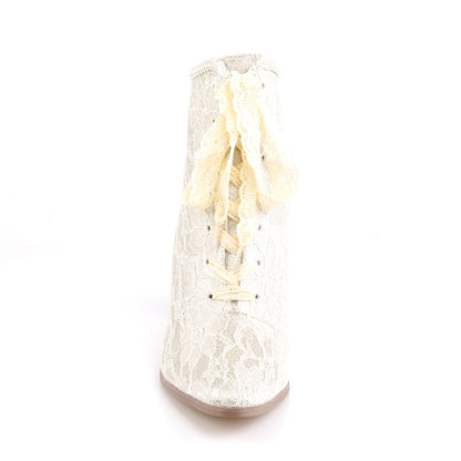 【FABULICIOUS】VICTORIAN-30 ブーツ Champaign Satin-Lace【取寄】