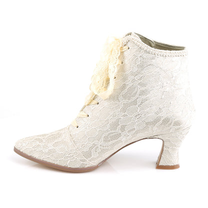 【FABULICIOUS】VICTORIAN-30 ブーツ Champaign Satin-Lace【取寄】