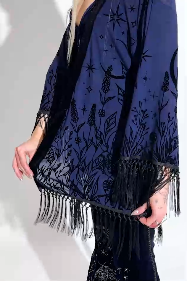 【RESTYLE】アウター＊ MOON GARDEN KIMONO【取寄】