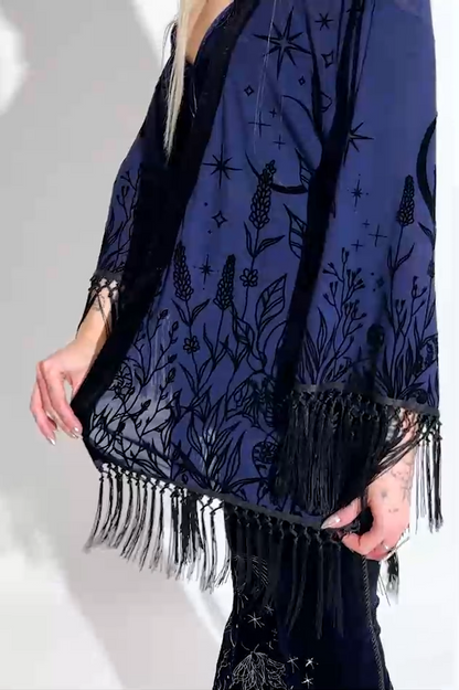 【RESTYLE】アウター＊ MOON GARDEN KIMONO【取寄】