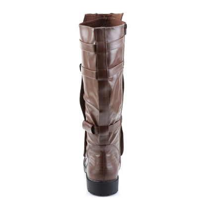 【FUNTASMA】WALKER-130 厚底ブーツ Brown Pu【取寄】