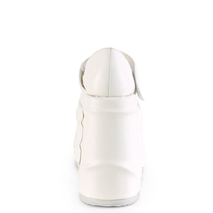 【DEMONIA】WAVE-32 ヒール Wht Vegan Leather【取寄】