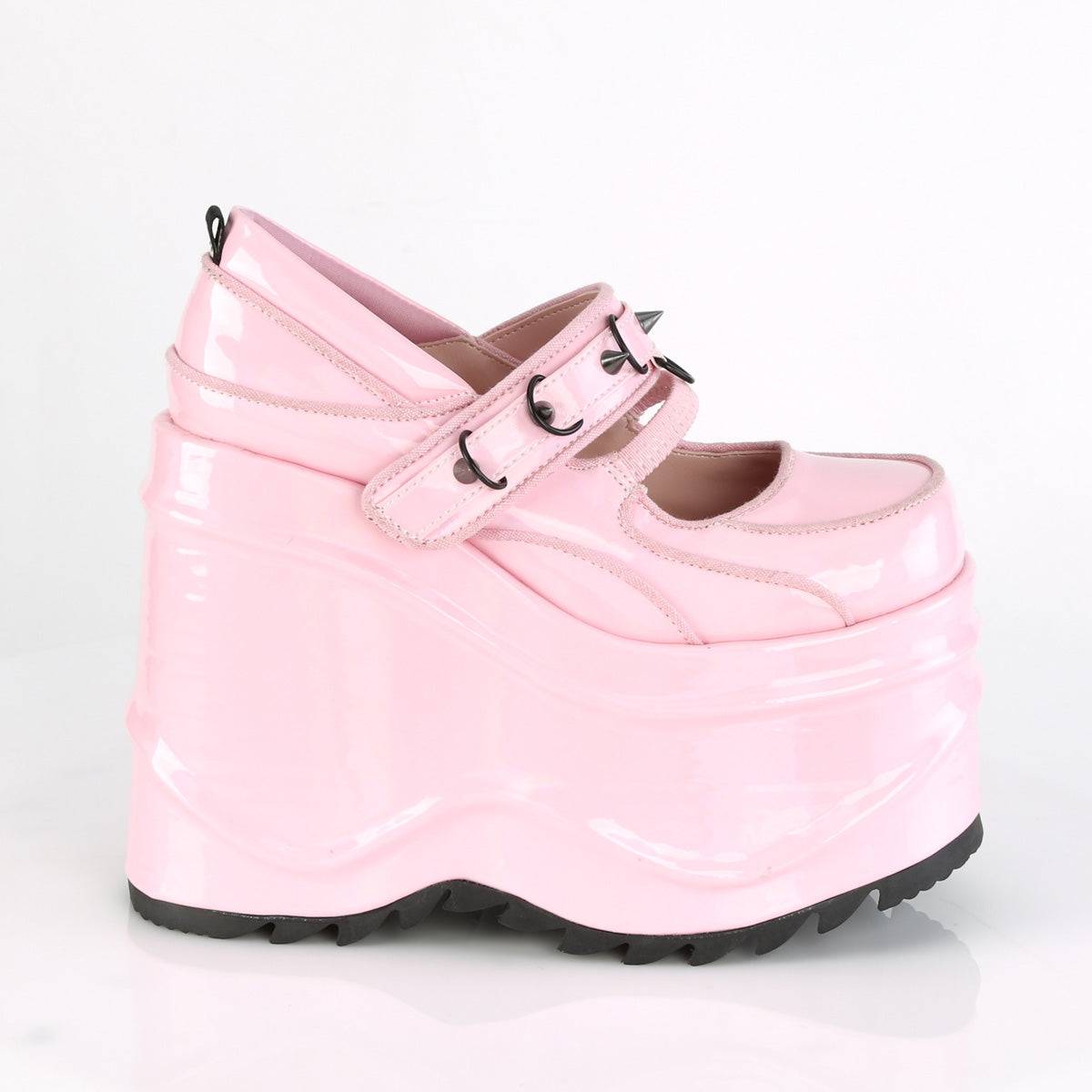 【DEMONIA】WAVE-48 ヒール B. Pink Hologram Pat【取寄】