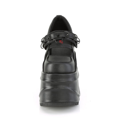 【DEMONIA】WAVE-48 ヒール Blk Vegan Leather【取寄】