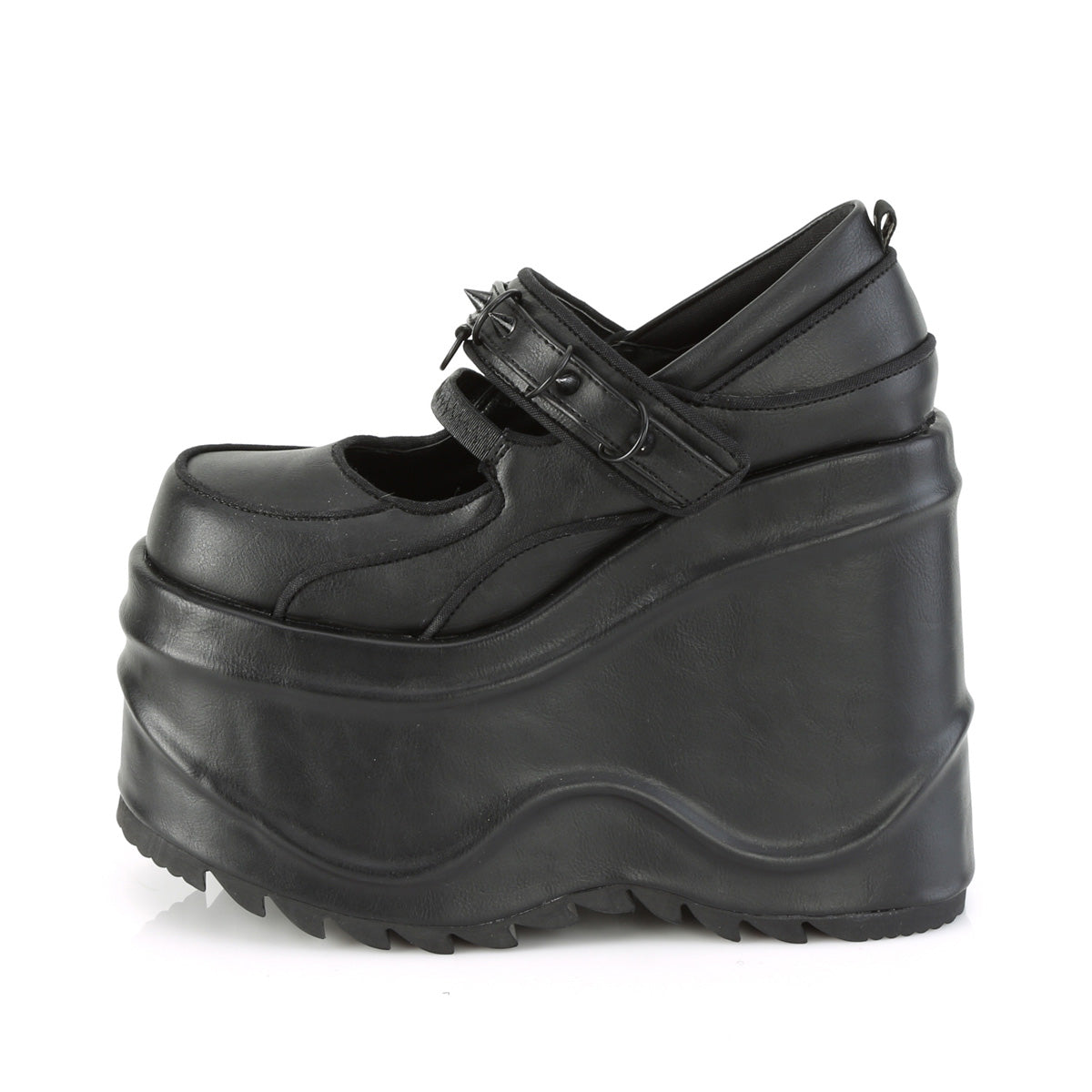 【DEMONIA】WAVE-48 ヒール Blk Vegan Leather【取寄】