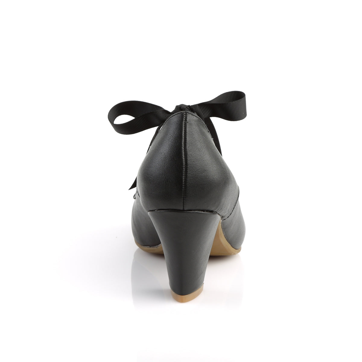【PIN UP COUTURE】WIGGLE-32 シングルソールシューズ Blk Faux Leather【取寄】