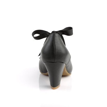 【PIN UP COUTURE】WIGGLE-32 シングルソールシューズ Blk Faux Leather【取寄】