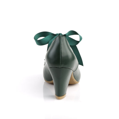 【PIN UP COUTURE】WIGGLE-32 シングルソールシューズ Dark Green Faux Leather【取寄】