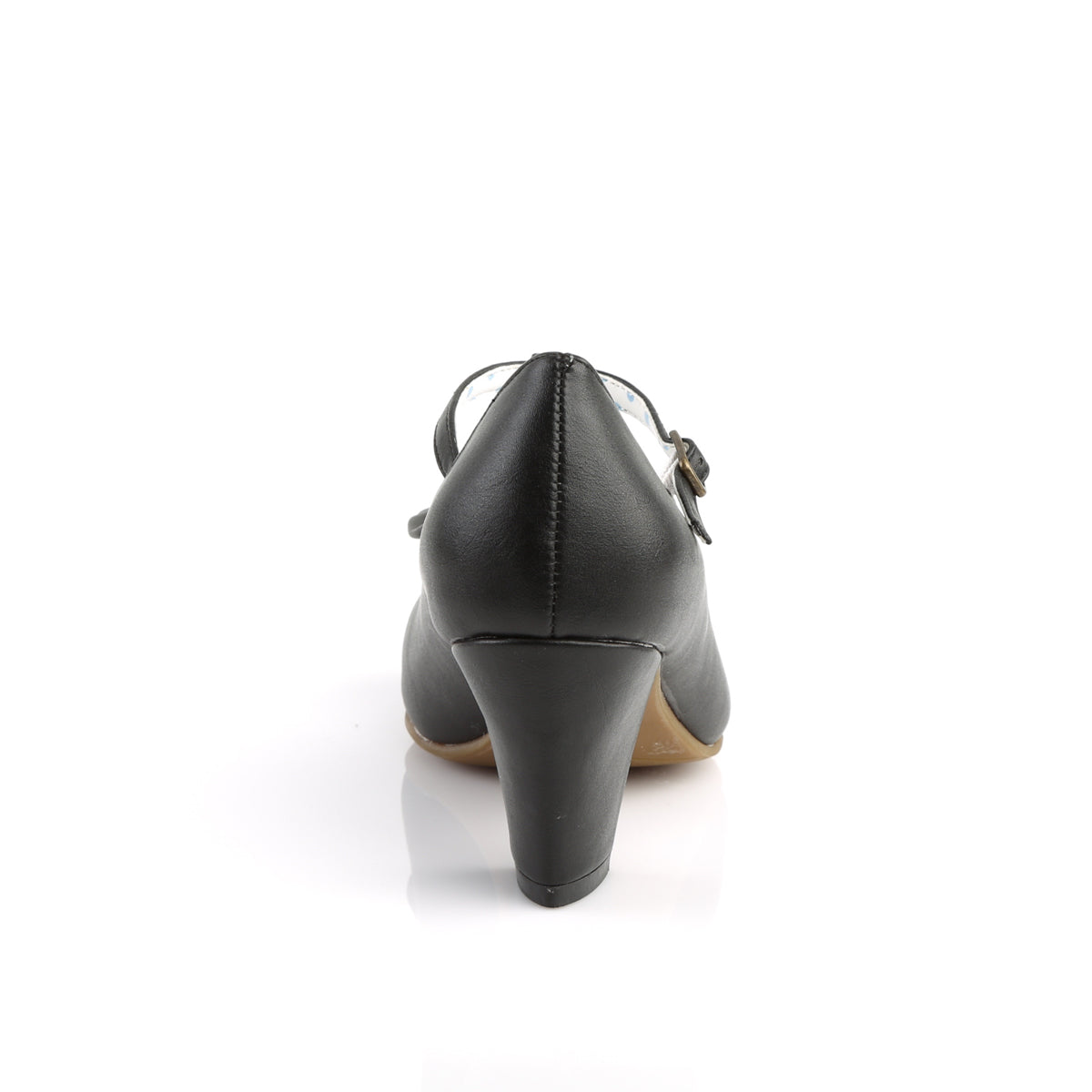 【PIN UP COUTURE】WIGGLE-50 シングルソールシューズ Blk Faux Leather【取寄】