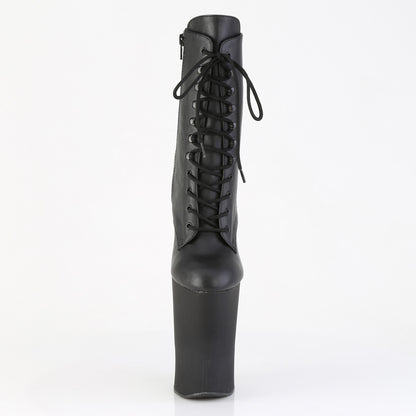 【PLEASER】WORSHIP-1020 シューズ Blk Faux Leather/Blk Matte【取寄】