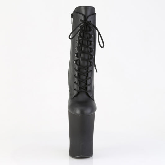 【PLEASER】WORSHIP-1020 シューズ Blk Faux Leather/Blk Matte【取寄】