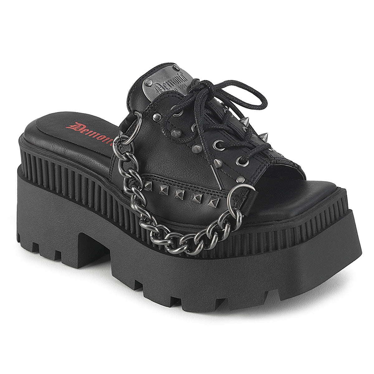 【DEMONIA】WRATH-03 厚底サンダル Blk Vegan Leather【取寄】