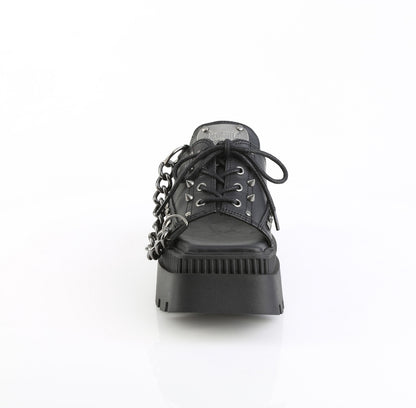 【DEMONIA】WRATH-03 厚底サンダル Blk Vegan Leather【取寄】