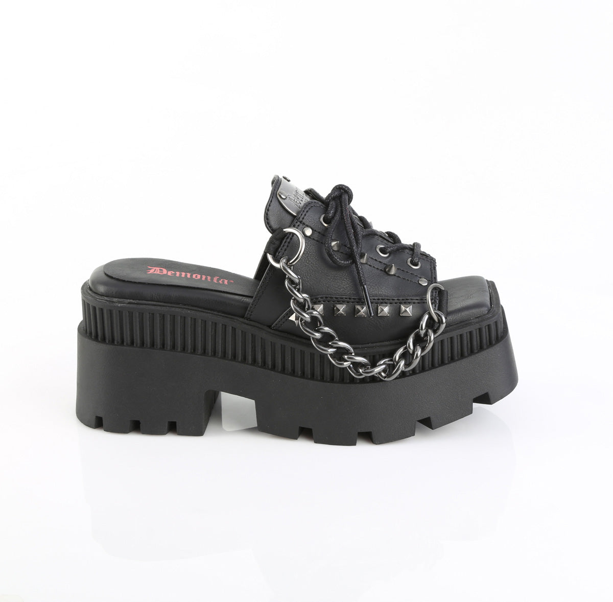 【DEMONIA】WRATH-03 厚底サンダル Blk Vegan Leather【取寄】
