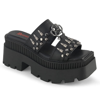 【DEMONIA】WRATH-08 厚底サンダル Blk Vegan Leather【取寄】