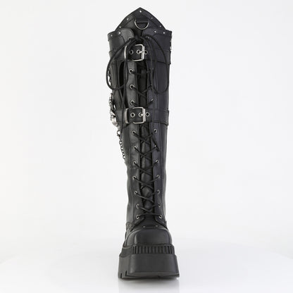 【DEMONIA】WRATH-205 ミドルブーツ Blk Vegan Leather【取寄】